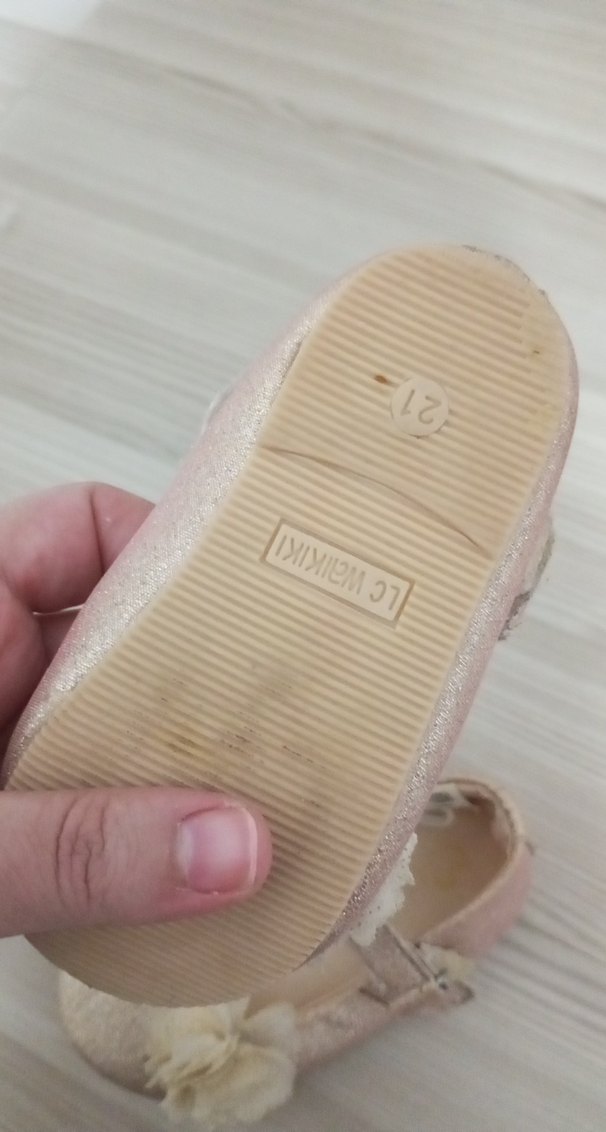 Kız Çocuk Bej Tokalı Babet Ayakkabı - Görsel 4