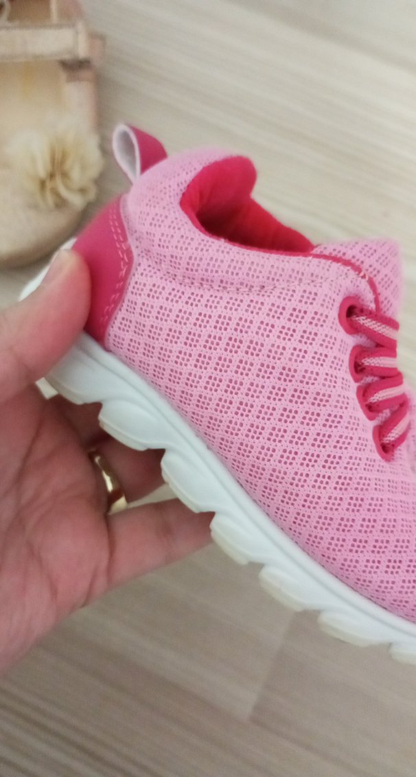 Kız Çocuk Pembe Fırfırlı Spor Ayakkabı - Görsel 4