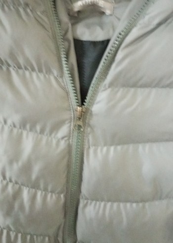 Gri Midi Kadın Şişme Yelek - Görsel 6