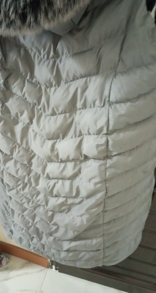 Gri Midi Kadın Şişme Yelek - Görsel 4