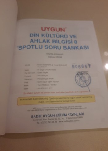 8. Sınıf Din Kültürü ve Ahlak Bilgisi Soru Bankası - Görsel 2