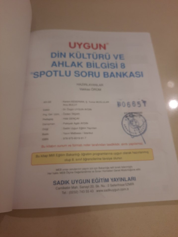 8. Sınıf Din Kültürü ve Ahlak Bilgisi Soru Bankası - Görsel 2