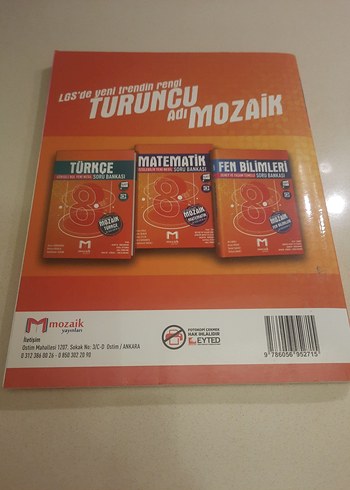 8. Sınıf Matematik Soru Bankası - Mozaik - Görsel 3