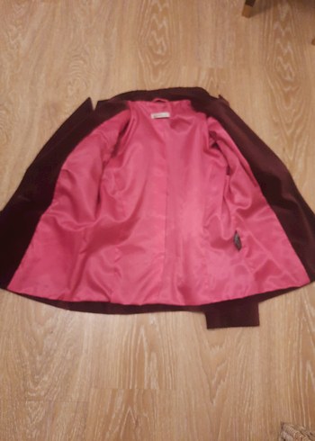 Bordo Kadife Kadın Blazer Ceket - Görsel 5