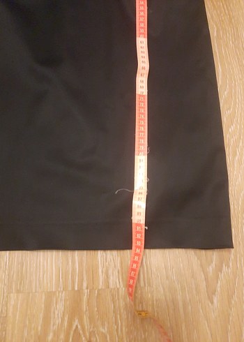 Siyah V Yakalı Midi Ofis Elbisesi - Görsel 9