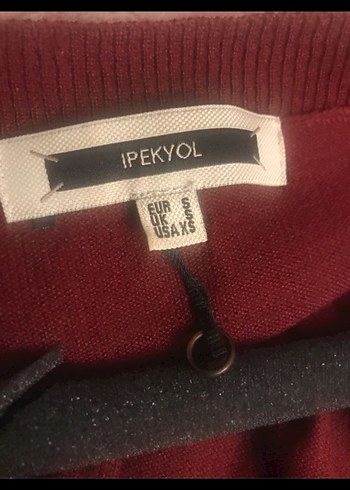 Bordo Süet Kemerli Midi Kadın bele oturan Hırka - Görsel 6