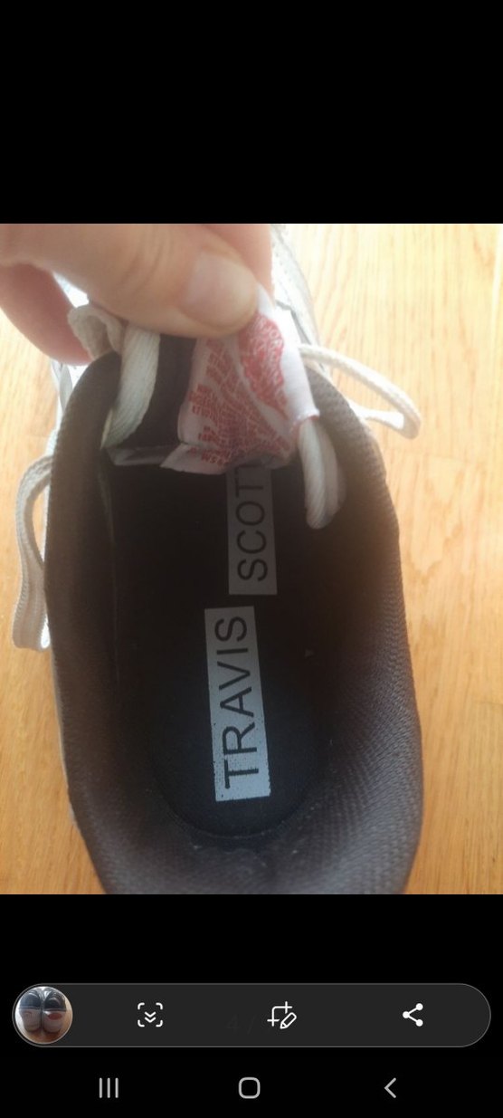 Erkek Nike Travis Scott Jordan 1 low mocha Spor Ayakkabı - Görsel 4