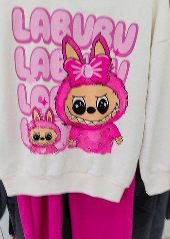 Pembe Baskılı eşofman takımı - Görsel 2