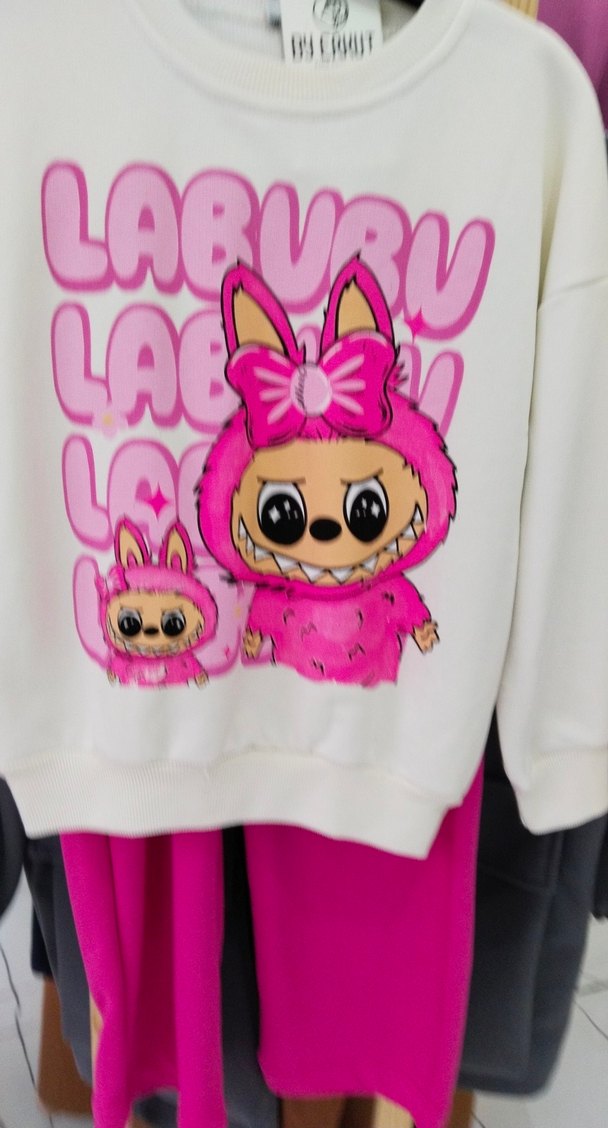 Pembe Baskılı eşofman takımı - Görsel 2