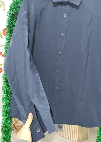 Erkek Lacivert Uzun Kollu Gömlek - Görsel 3