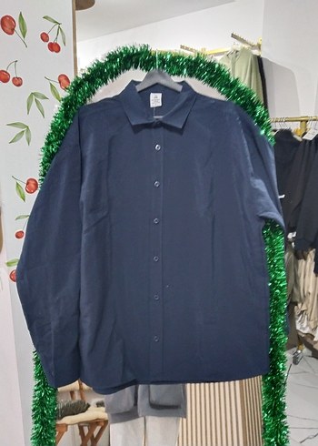 Erkek Lacivert Uzun Kollu Gömlek - Görsel 5