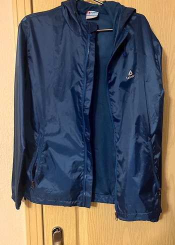 Kadın Mavi Fermuarlı Yağmurluk - Görsel 4