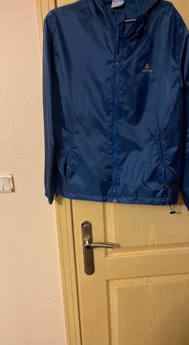 Kadın Mavi Fermuarlı Yağmurluk - Görsel 5