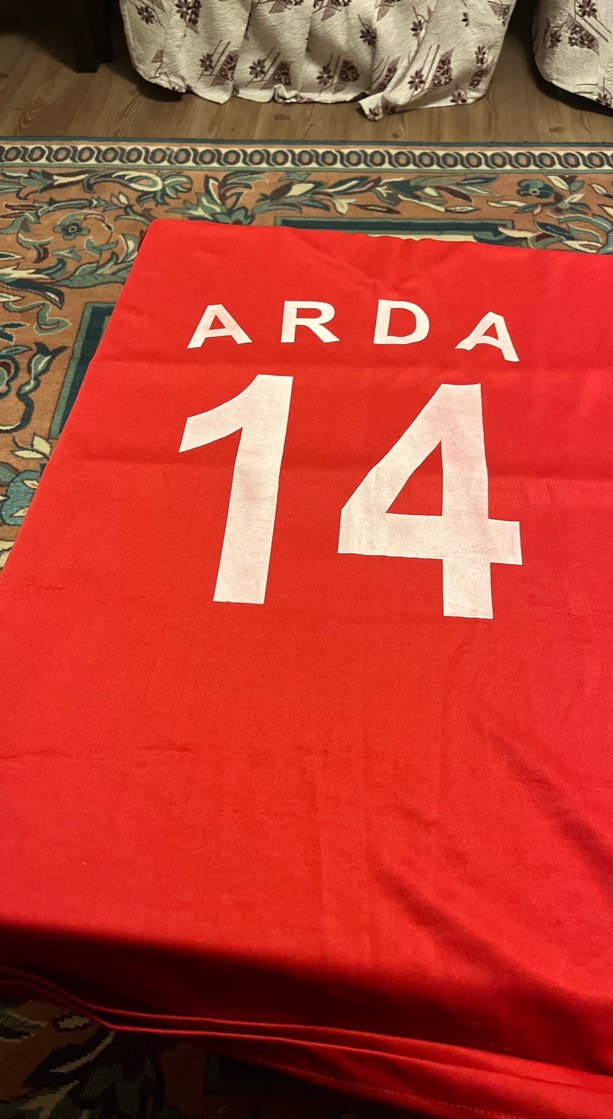 Kırmızı V Yaka Erkek Spor Forması - Görsel 4