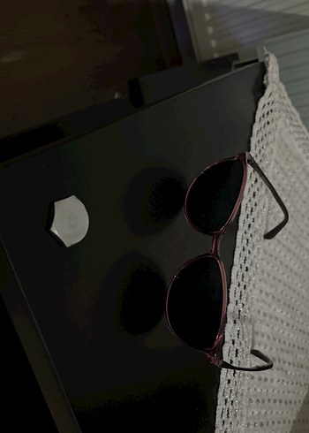 Bordo Transparan Minimalist Kadın Gözlüğü - Görsel 4