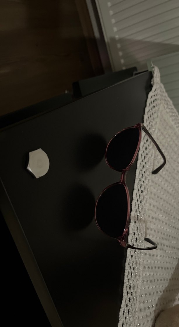 Bordo Transparan Minimalist Kadın Gözlüğü - Görsel 5