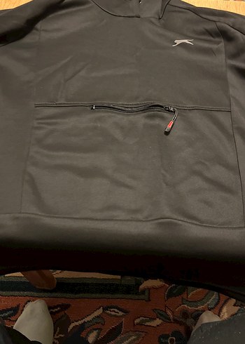 Siyah Fermuarlı Kadın Sweatshirt - Görsel 3