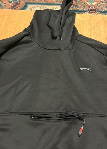 Siyah Fermuarlı Kadın Sweatshirt - Görsel 6