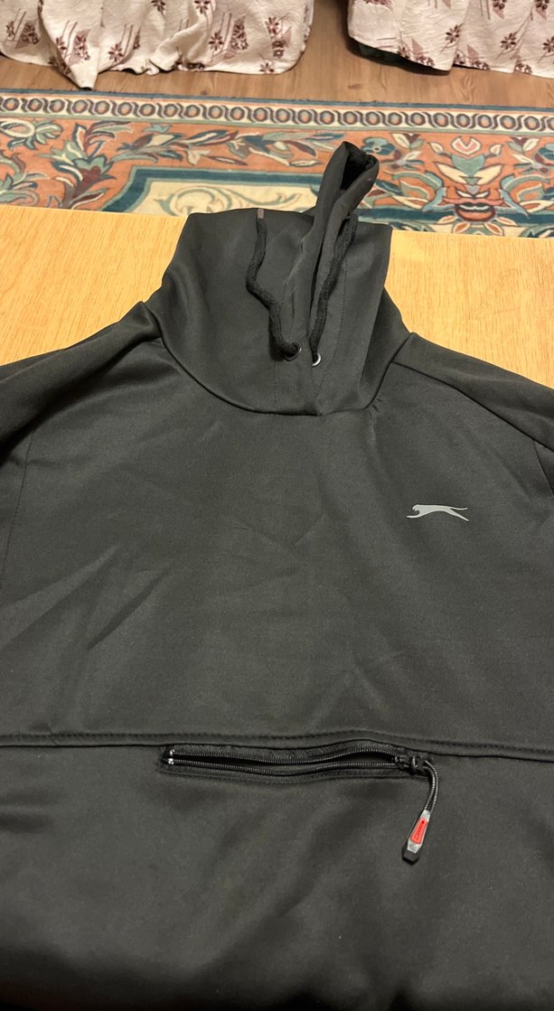 Siyah Fermuarlı Kadın Sweatshirt - Görsel 4