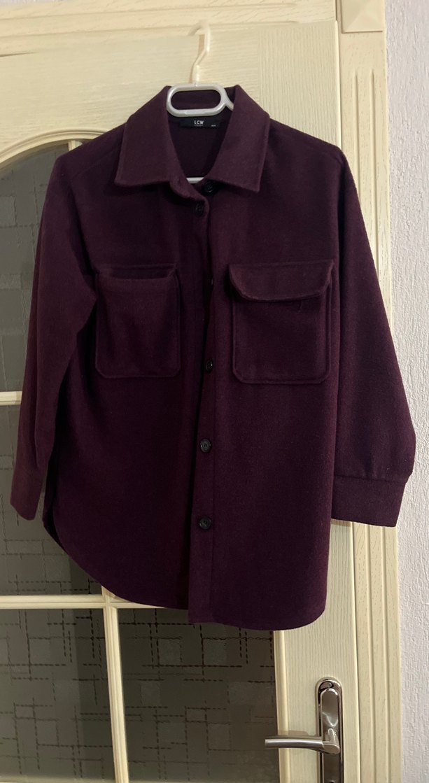 Lcw marka owersize kadın gömlek ceket - Görsel 3