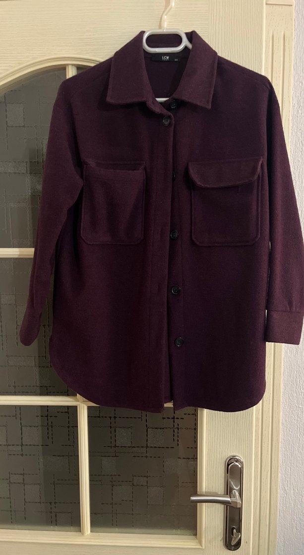 Lcw marka owersize kadın gömlek ceket - Görsel 5