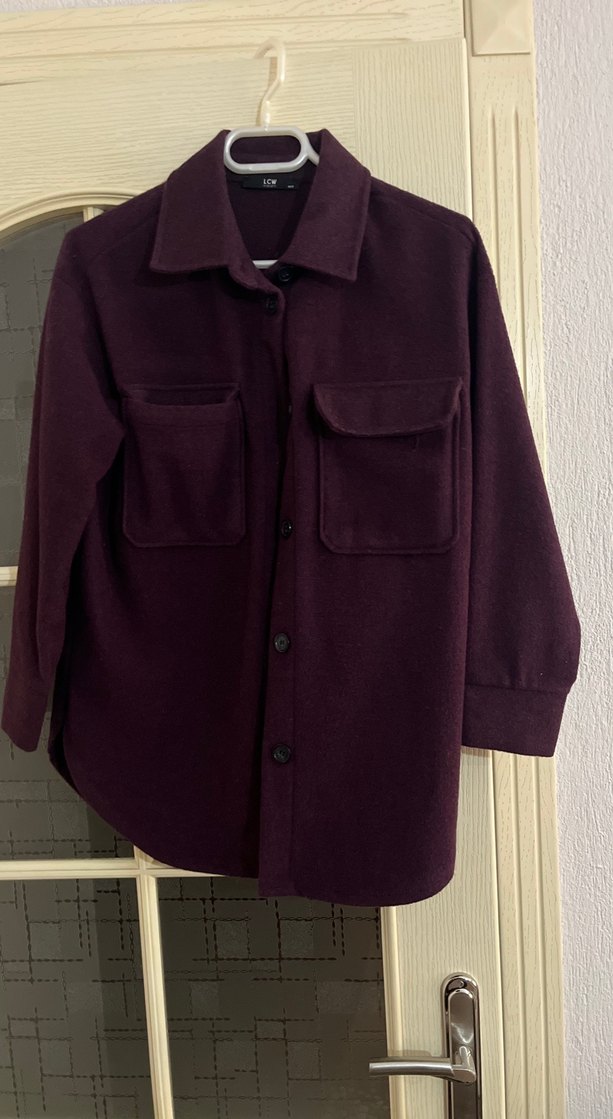 Lcw marka owersize kadın gömlek ceket - Görsel 2