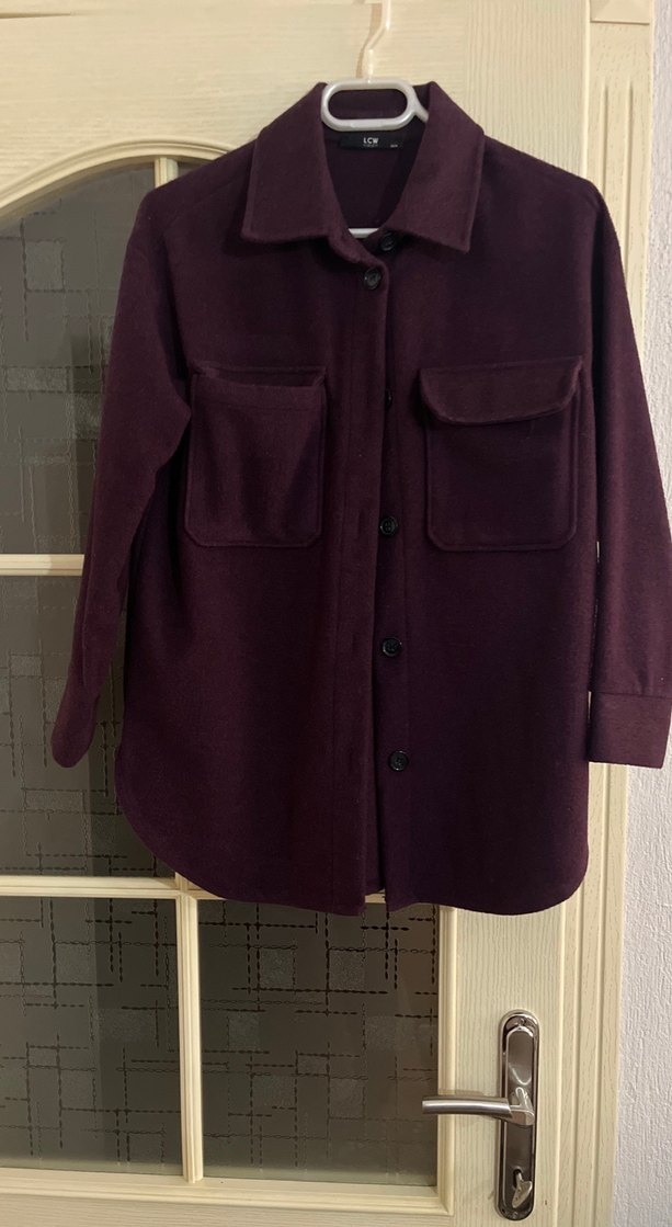 Lcw marka owersize kadın gömlek ceket - Görsel 4