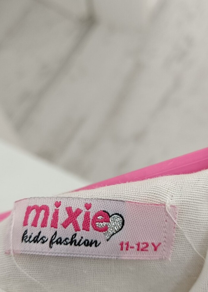 Mixie Baby Pul Payetli Tütü Etekli Beyaz Kız Çocuk Elbisesi 11-1 - Görsel 2
