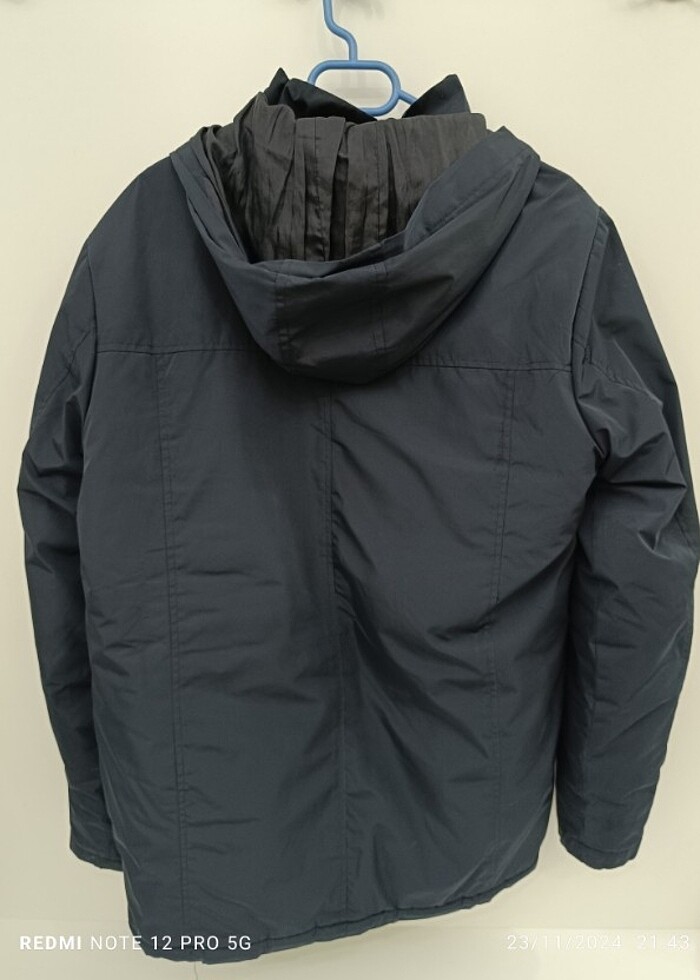 LC Waikiki Kapüşonlu Kalın Erkek Mont 13-14 yaş - Görsel 2