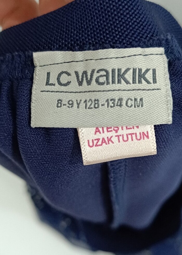 8-9 yaş LC Waikiki Beli Lastikli Pul İşlemeli Kız Çocuk Etek - Görsel 4