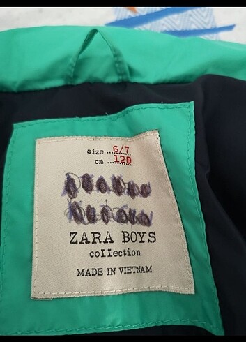 6 Yaş Beden yeşil Renk Zara çocuk şişme yelek 