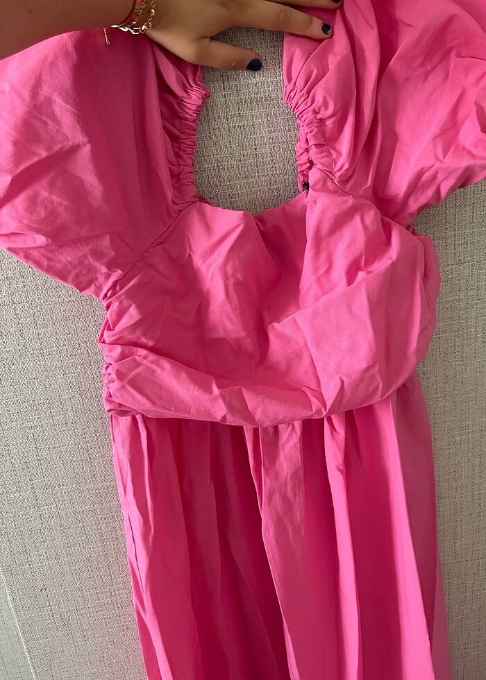 Pembe prenses elbise - Görsel 3