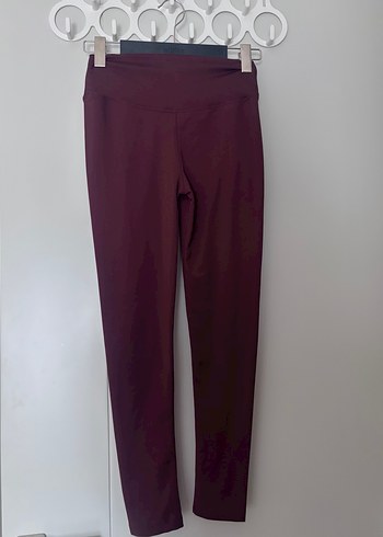 Mürdüm-Kahve Tonları Kadın Spor Tayt OYSHO - Görsel 2