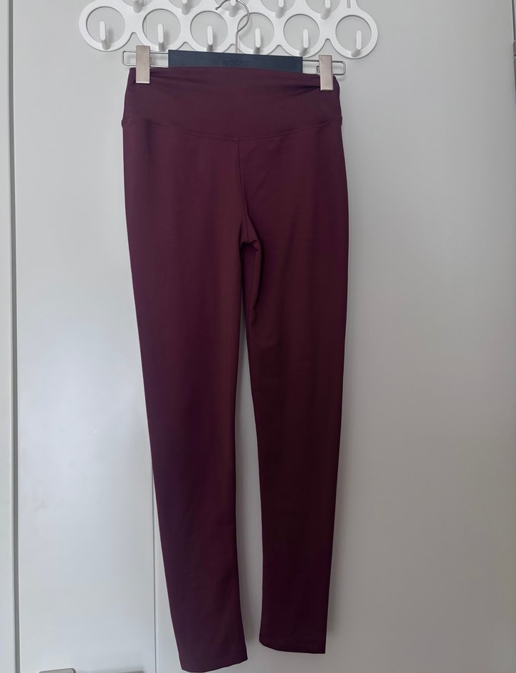 Mürdüm-Kahve Tonları Kadın Spor Tayt OYSHO - Görsel 2