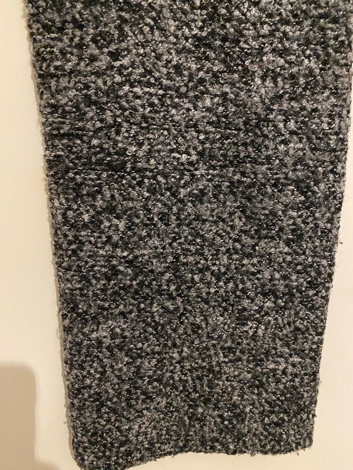 Gri Midi Boy Sokak Stili Etek - Görsel 4