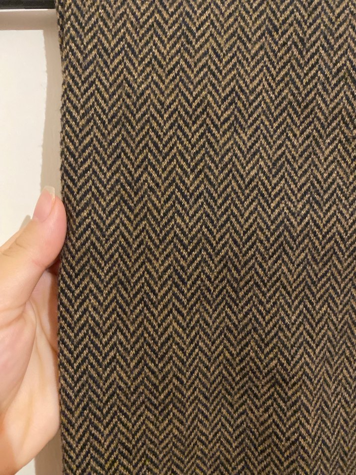 Kemer Detaylı Kahverengi Kadın Yün Pantolon - Görsel 4