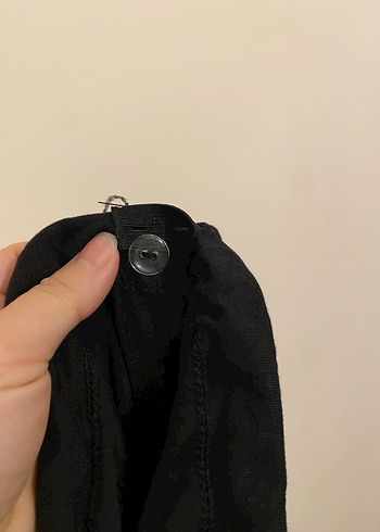 Siyah Hamile Midi Etek - Görsel 4