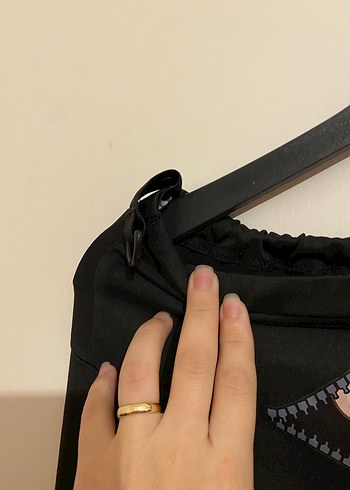 Siyah Baskılı Kadın Hamile Tayt - Görsel 2