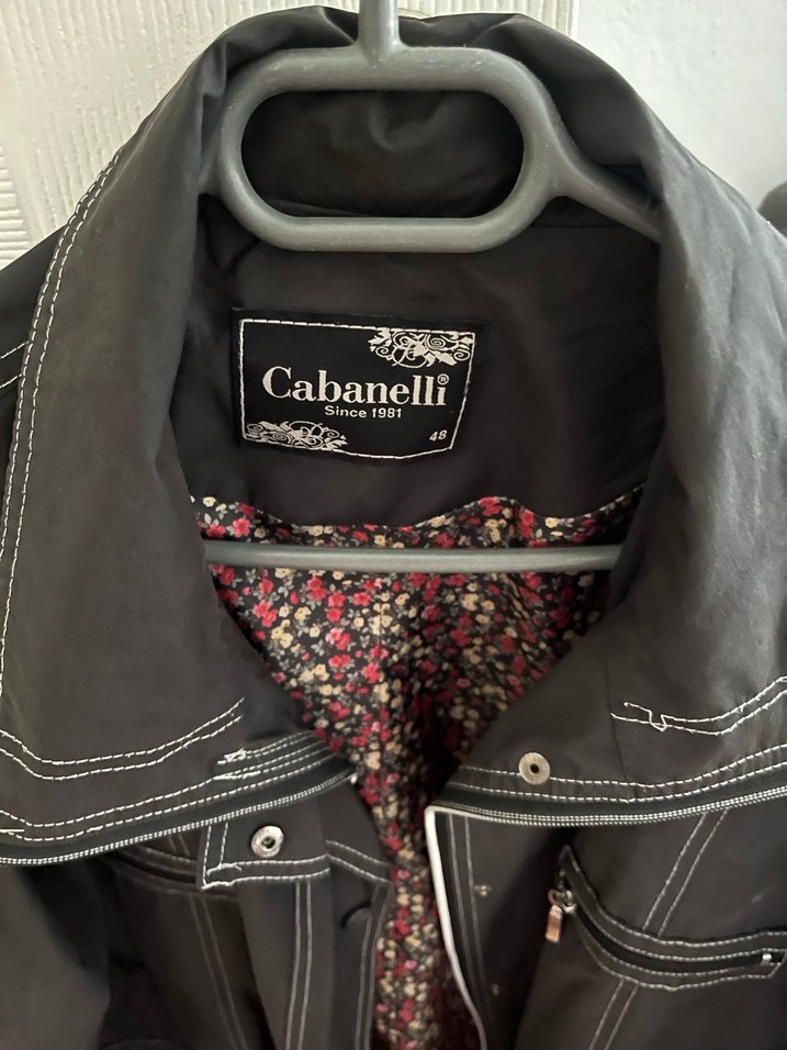 Cabanelli Siyah kadın yağmurluk - Görsel 2