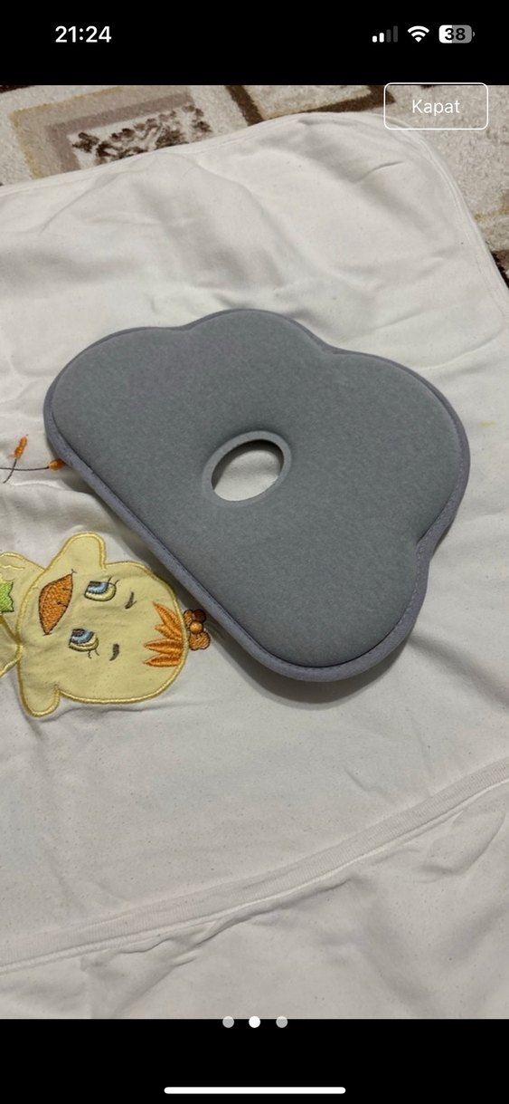 Nakışlı Mini Gri Hamile ve Emzirme Aksesuarı - Görsel 2