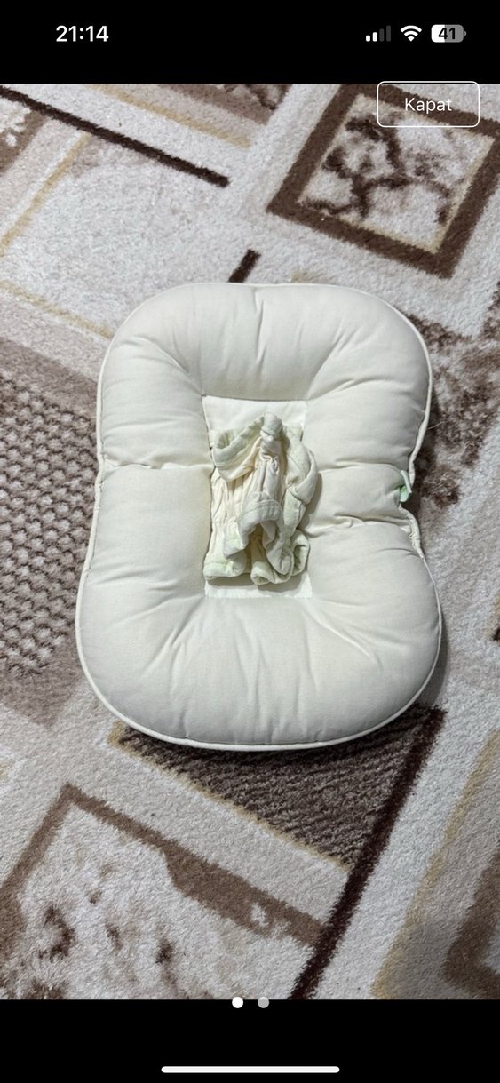 Beyaz Baskılı Çocuk Uyku Yastığı - Görsel 2