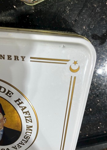 Khaki Renkli Metal İngiliz metal çay  Kutu - Görsel 8