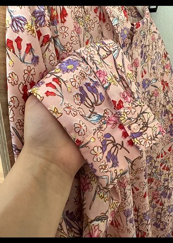 Pembe bohem gömlek - Görsel 2