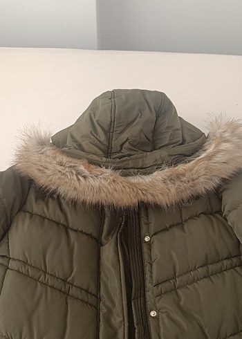 Uspa Polo Kürk Detaylı Uzun Kadın Kaban - Görsel 6