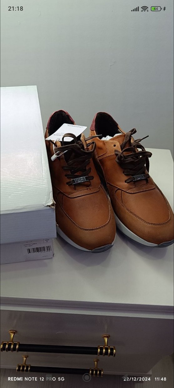 us Polo assn deri ayakkabı sıfır ürün 42 numara - Görsel 5