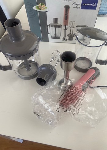 Beden Pembe El Blenderı ve Doğrayıcı Seti