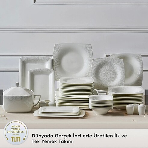  Beden Karaca Fine Pearl Helen yemek takımı
