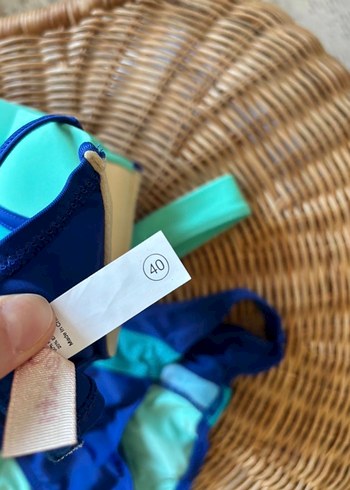 Mavi Renkli Bel Detaylı Kadın Bikini - Görsel 2