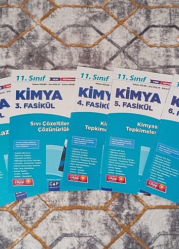 11. Sınıf kimya fasikül seti
