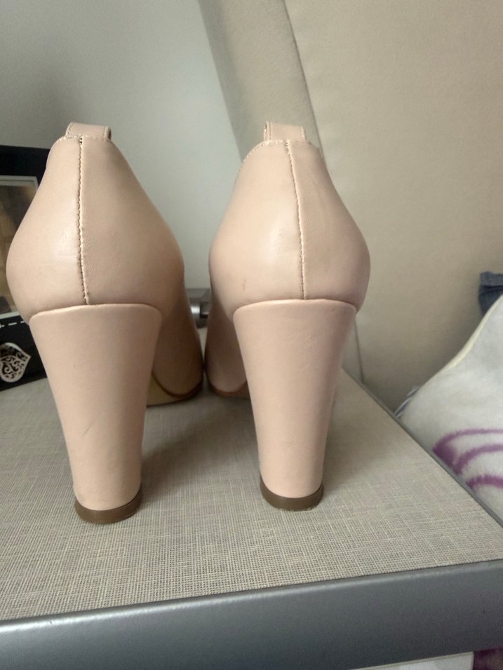 Bej Stiletto Topuklu Kadın Ayakkabı - Görsel 3